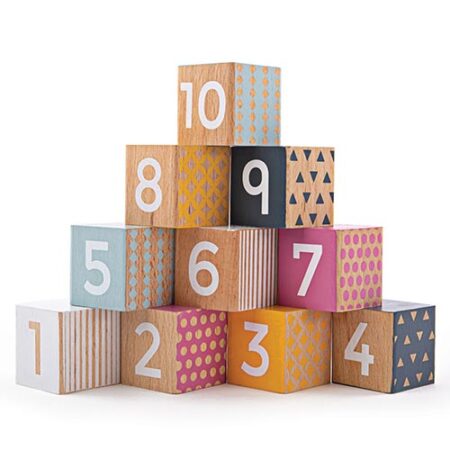 The Kiddie Company Bigjigs - Wooden Number Blocks